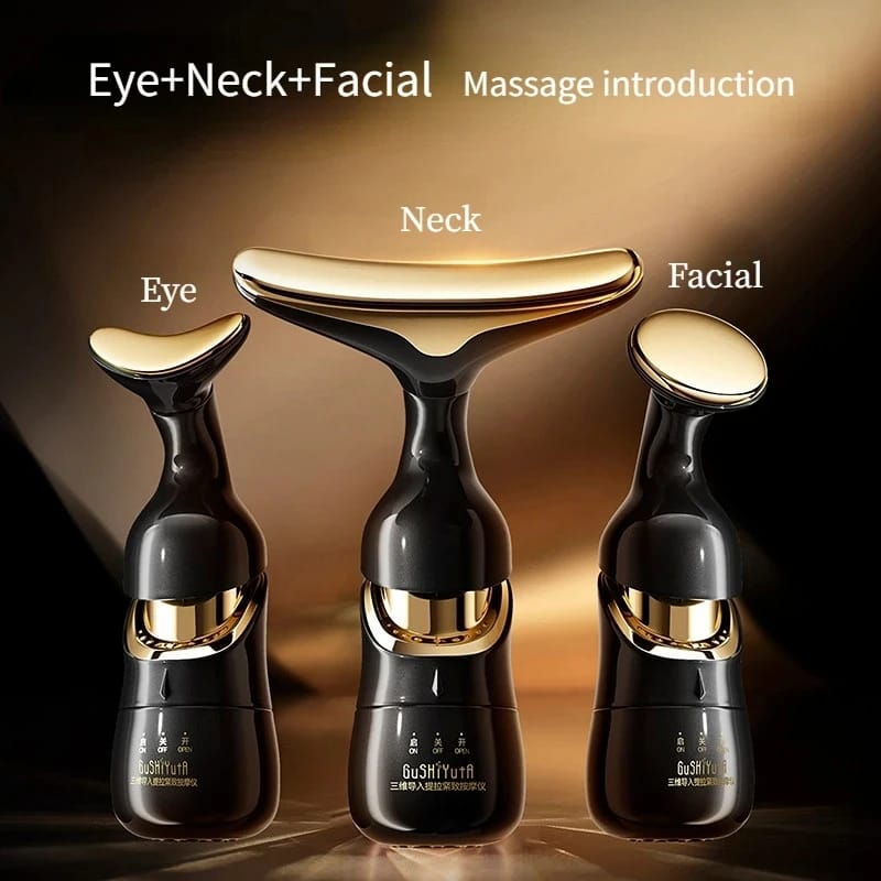 Masajeador facial 3en1 cuello cara ojos