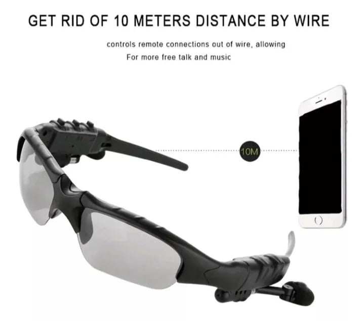 Gafas de Sol con Audífonos y Bluetooth